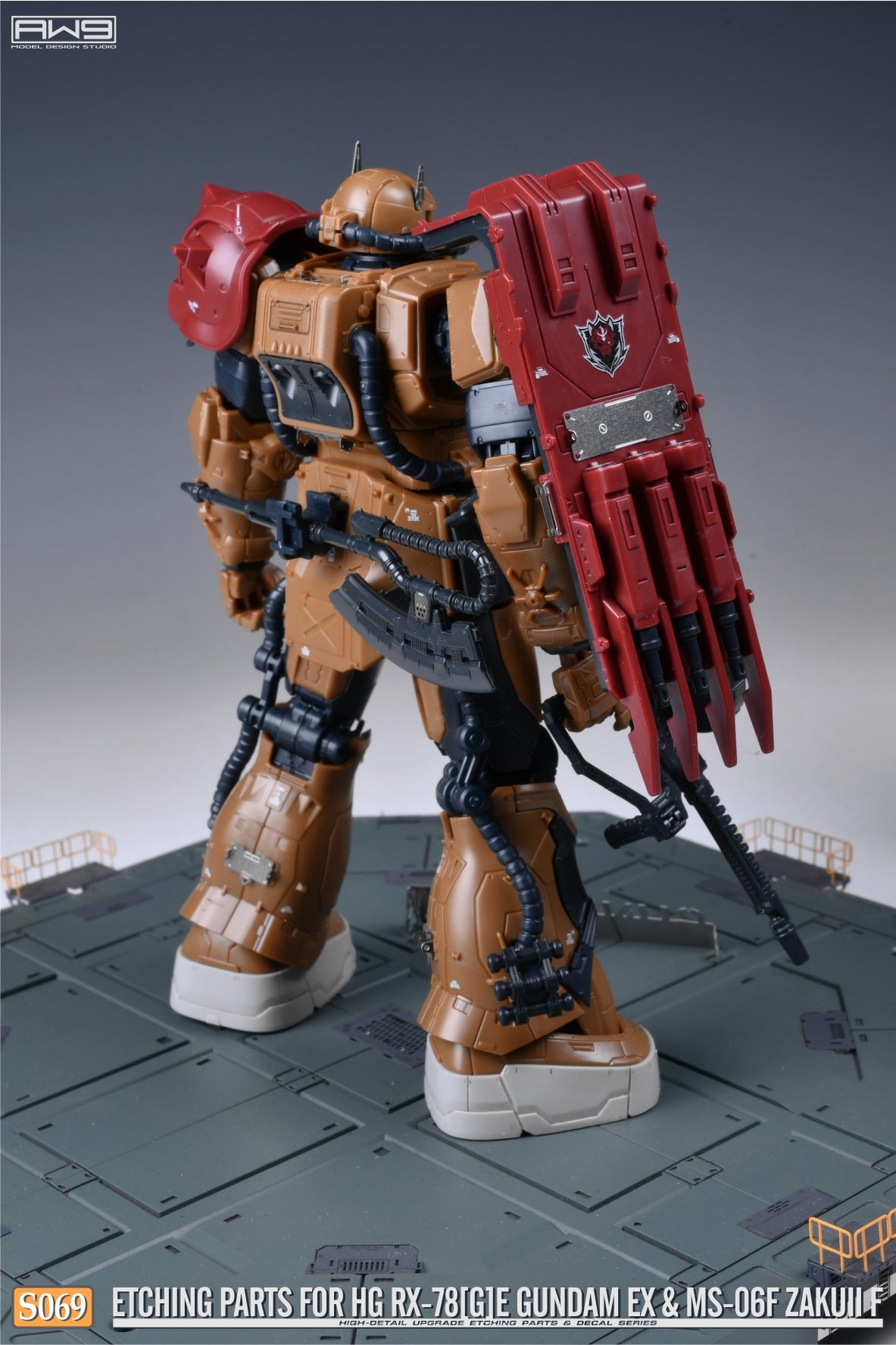 S069 for 1/144 HG RX78[G]E GUNDAM EX & MS-06F ZAKUII F (2-in-1)