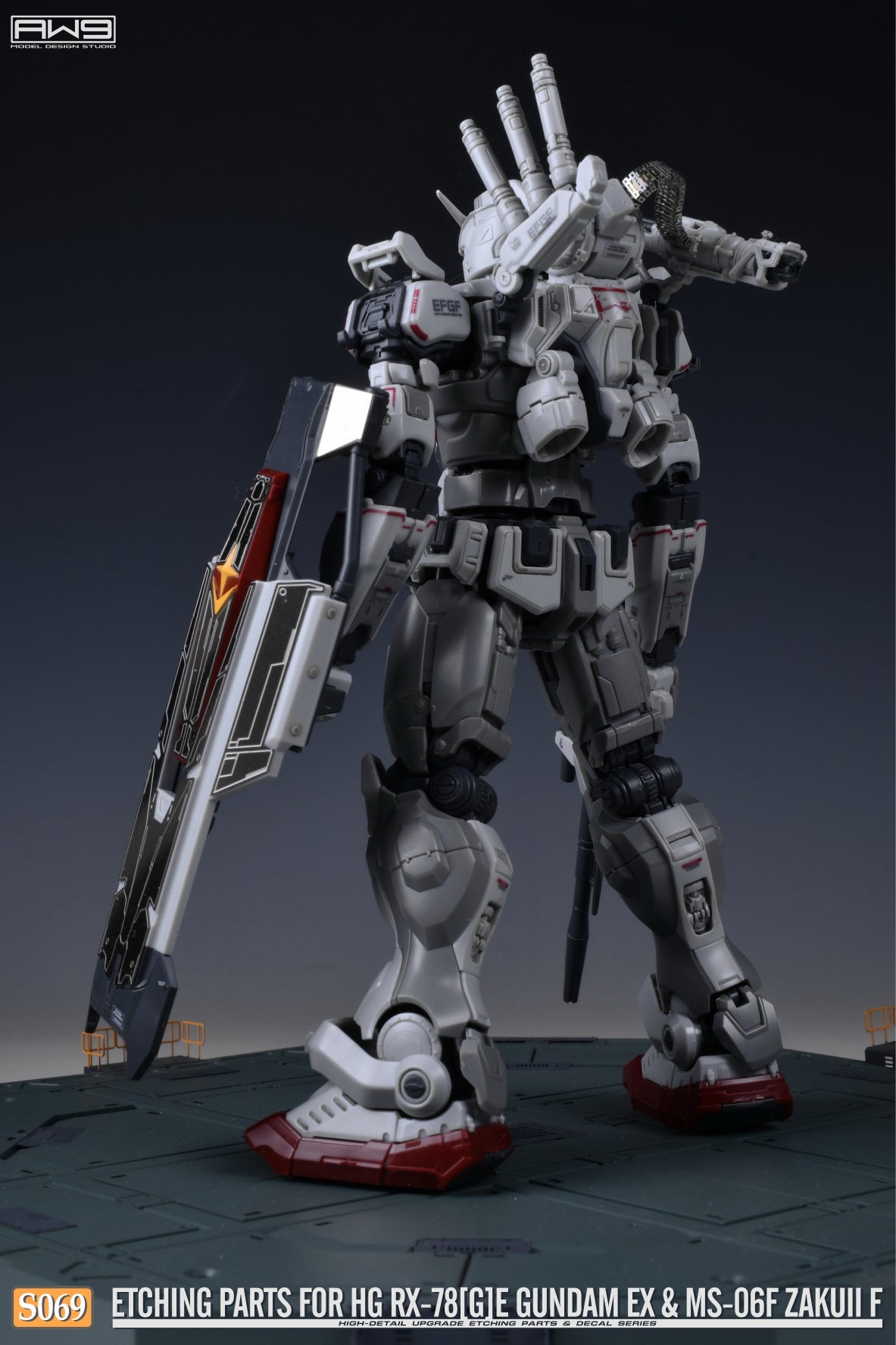 S069 for 1/144 HG RX78[G]E GUNDAM EX & MS-06F ZAKUII F (2-in-1)