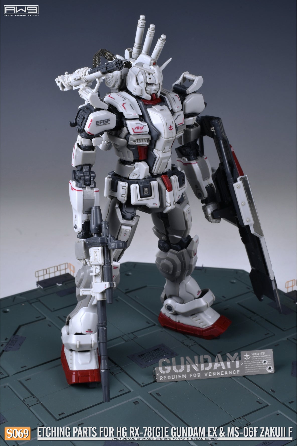S069 for 1/144 HG RX78[G]E GUNDAM EX & MS-06F ZAKUII F (2-in-1)