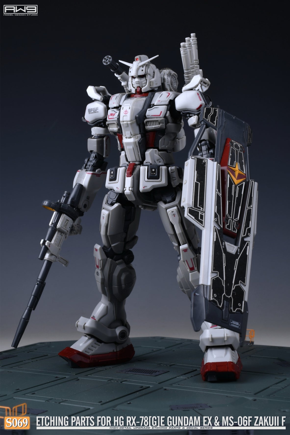S069 for 1/144 HG RX78[G]E GUNDAM EX & MS-06F ZAKUII F (2-in-1)