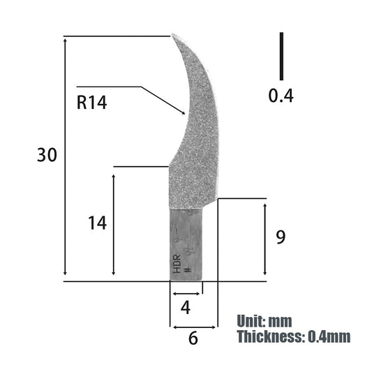 HDR6340E Dia Finish PRO Replacement Blade #400
