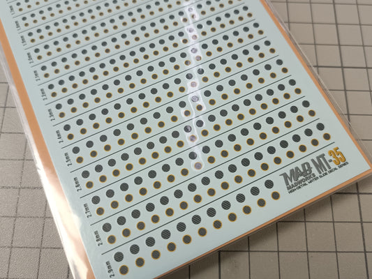 MT-35 WATERSLIDE DECAL - CIRCLE 01 (S)