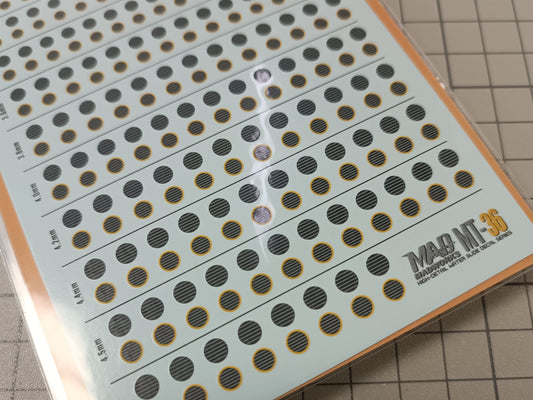 MT-36 WATERSLIDE DECAL - CIRCLE 01 (L)