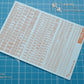 Madworks AW-064 Waterslide Decal: Letters Type 01 (Orange)