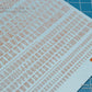 Madworks AW-064 Waterslide Decal: Letters Type 01 (Orange)