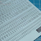 Madworks AW-065 Waterslide Decal: Letters Type 01 (Gray)