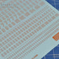 Madworks AW-069 Waterslide Decal: Numbers Type 01 (Orange)
