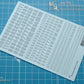 Madworks AW-070 Waterslide Decal: Numbers Type 01 (Gray)