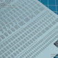 Madworks AW-070 Waterslide Decal: Numbers Type 01 (Gray)