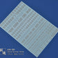 Madworks AW-081 Waterslide Decal: Numbers Type 02 (Orange)