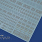 Madworks AW-081 Waterslide Decal: Numbers Type 02 (Orange)