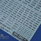 Madworks AW-082 Waterslide Decal: Numbers Type 03 (Gray)