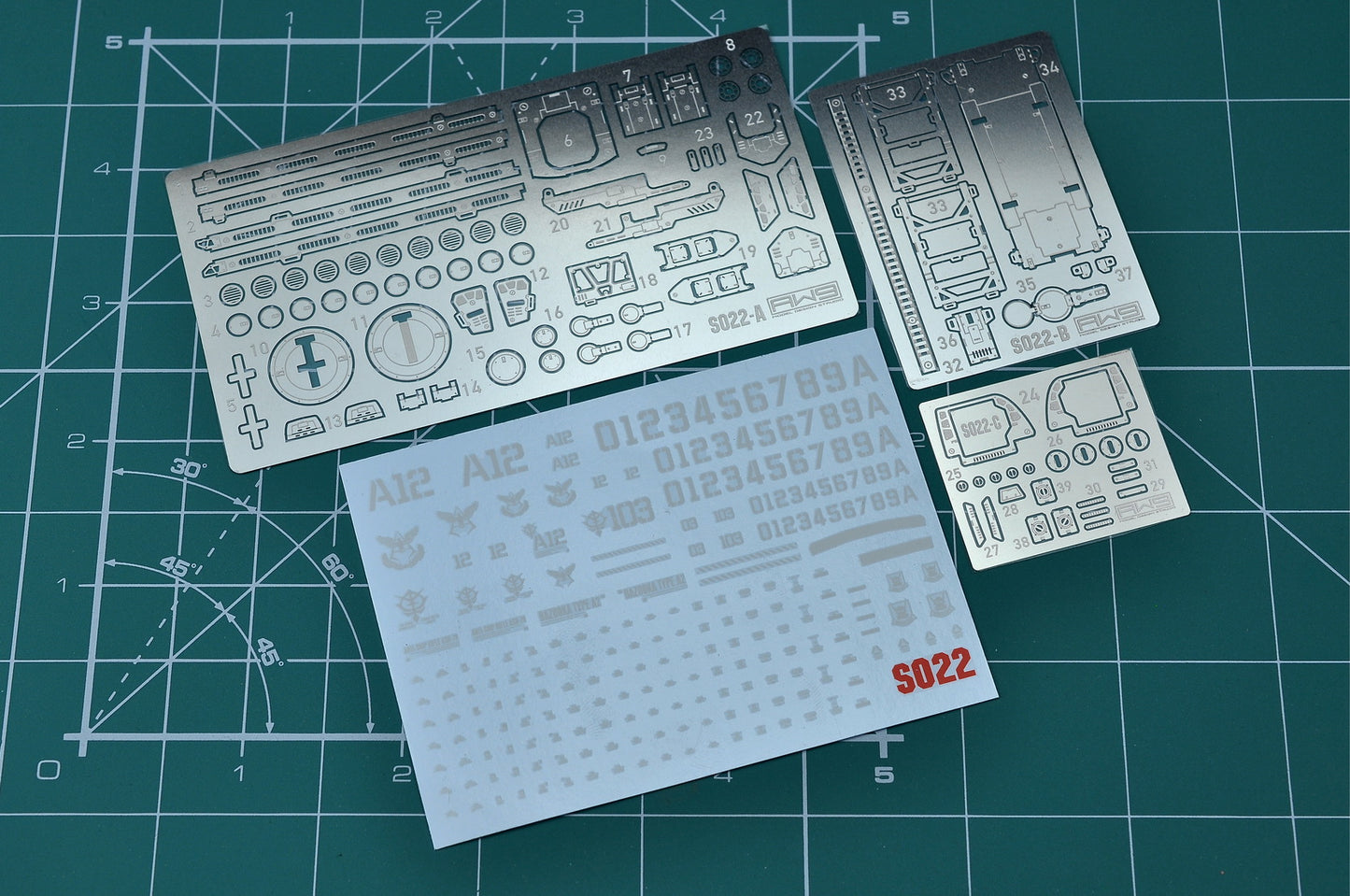 S022 Etching Parts for HGGTO MS-06S Zaku II