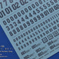 Madworks AW-103 Waterslide Decal: Numbers Type 04 (Gray)