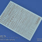 Madworks AW-154 Waterslide Decal: Letters Type 02 (Light Gray)