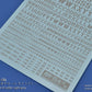 Madworks AW-154 Waterslide Decal: Letters Type 02 (Light Gray)