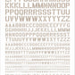 Madworks AW-154 Waterslide Decal: Letters Type 02 (Light Gray)