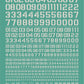 Madworks AW-159 Waterslide Decal: Numbers Type 05 (Off White)