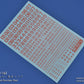 Madworks AW-162 Waterslide Decal: Numbers Type 05 (Red)