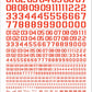 Madworks AW-162 Waterslide Decal: Numbers Type 05 (Red)