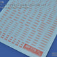 Madworks AW-179 Waterslide Decal Markings Type 04 (Red)