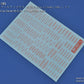 Madworks AW-183 Waterslide Decal Markings Type 05 (Red)