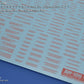 Madworks AW-188 Waterslide Decal Markings Type 05-L (Red)
