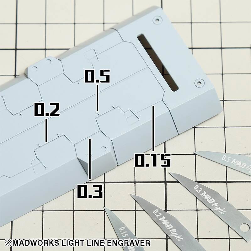 Madworks 35020 Line Engraver Light 0.2mm Chisel