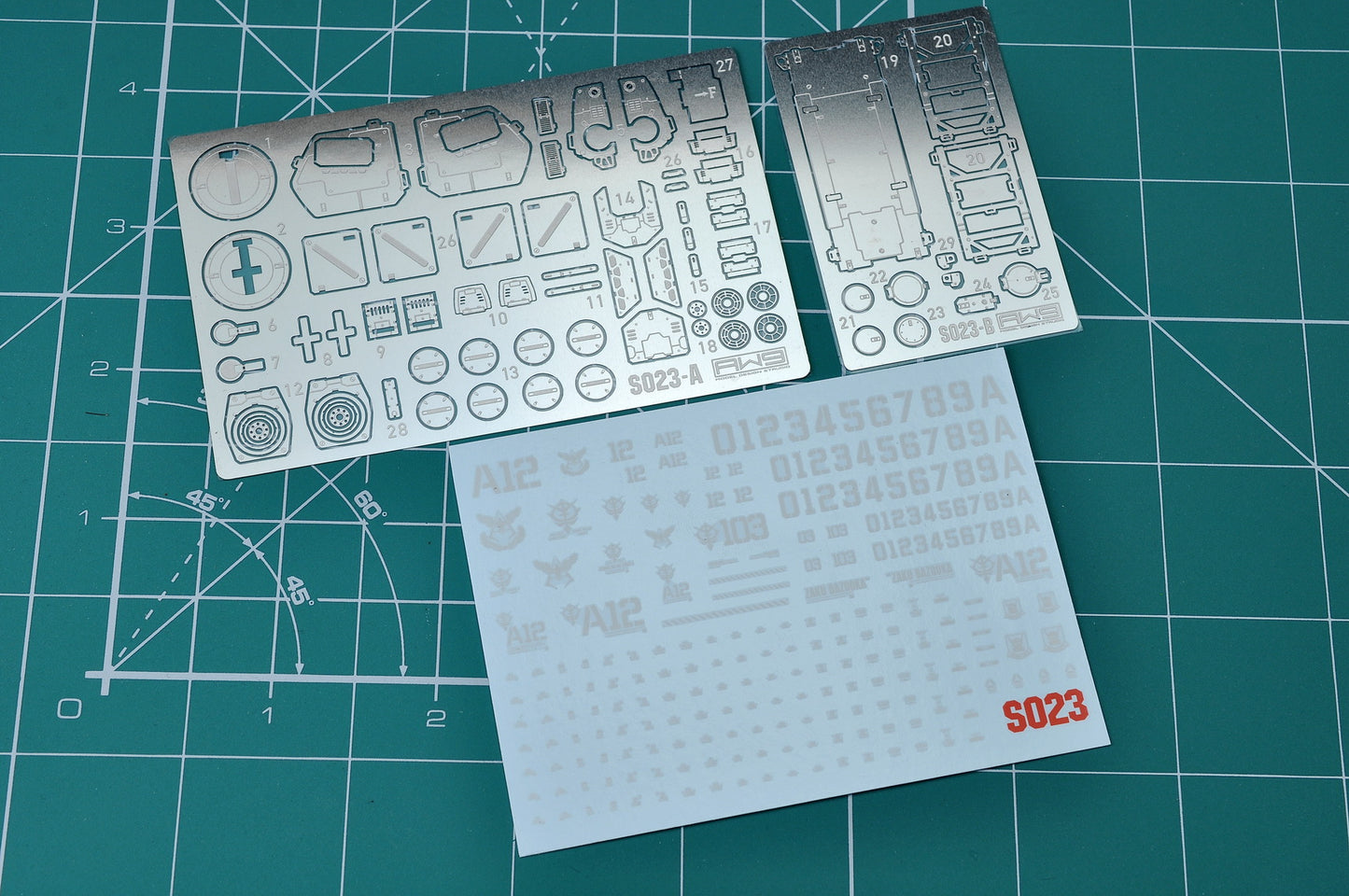 Madworks S023 Etching Parts for HGUC MS-06S Zaku II
