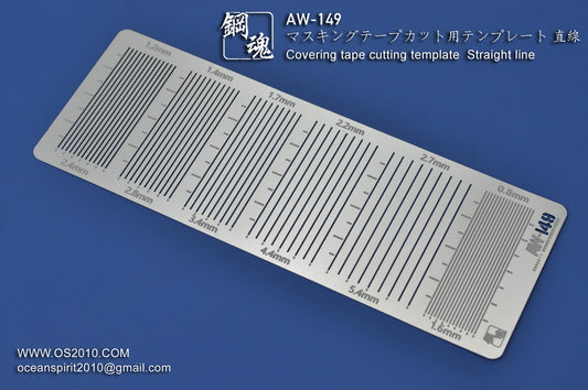 Madworks AW-149 Masking Taping Cutting Template Straight Line