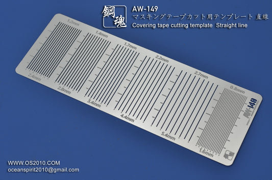 AW-149 Masking Taping Cutting Template Straight Line