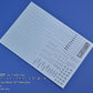 Madworks AW-207 Waterslide Decal Markings Type 01 (Dark Grey)