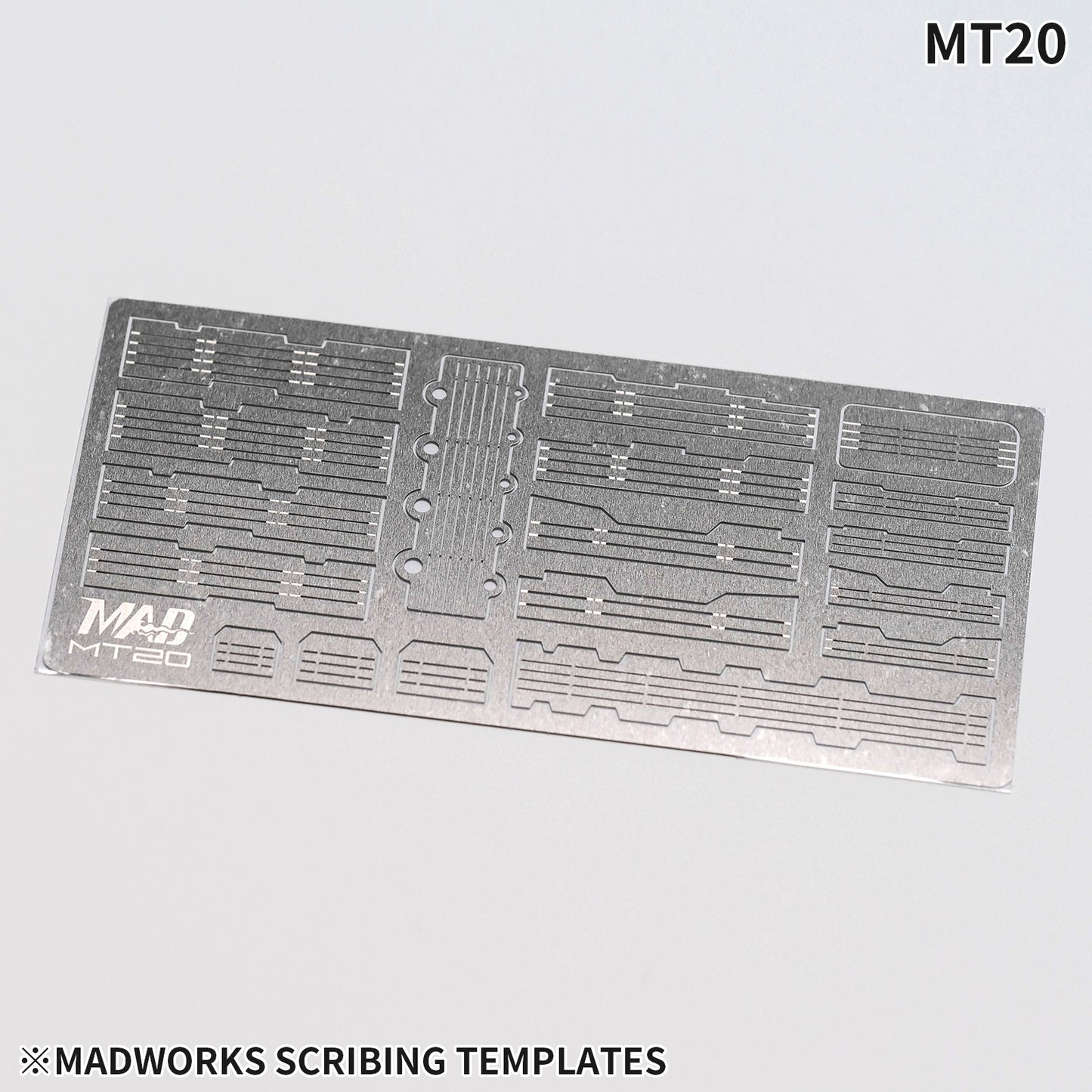 Madworks MT20 Scribing Templates With Fold Lines Photo-etched