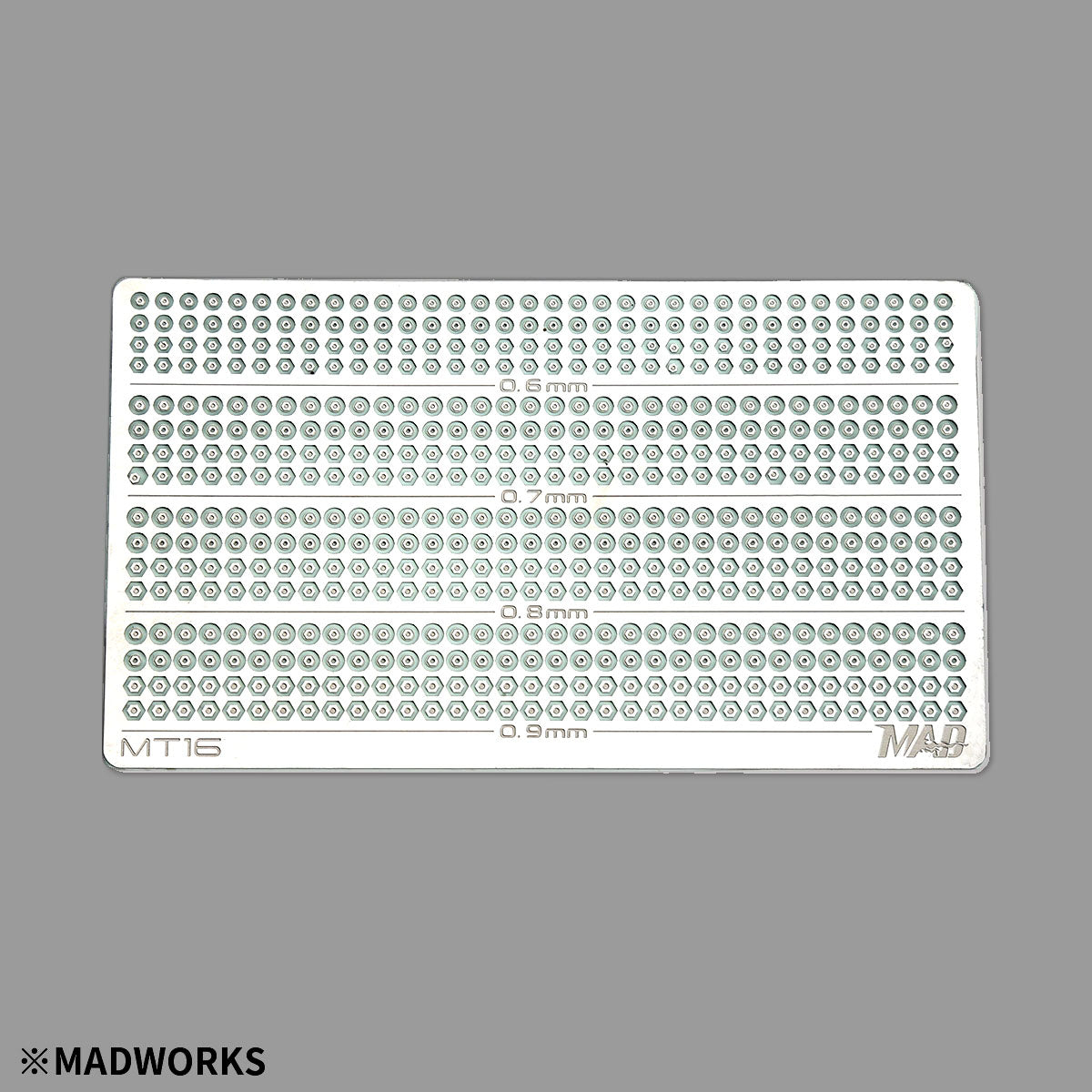 MADWORKS MT16 NUTS AND BOLTS PHOTO-ETCHED 0.6-0.9MM
