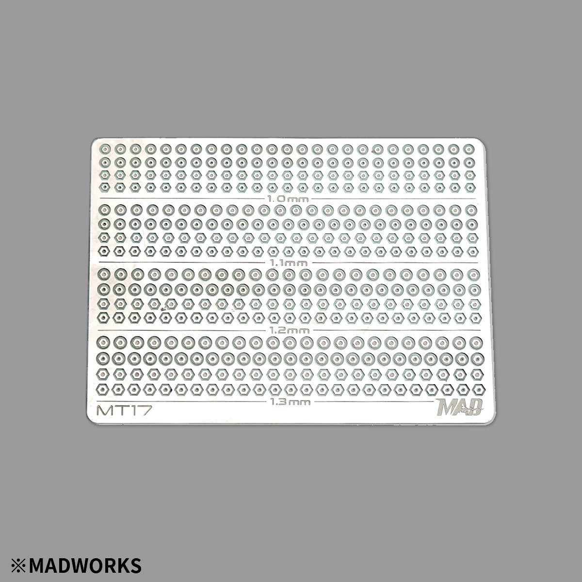 MT-17 NUTS AND BOLTS PHOTO-ETCHED 1.0-1.3MM