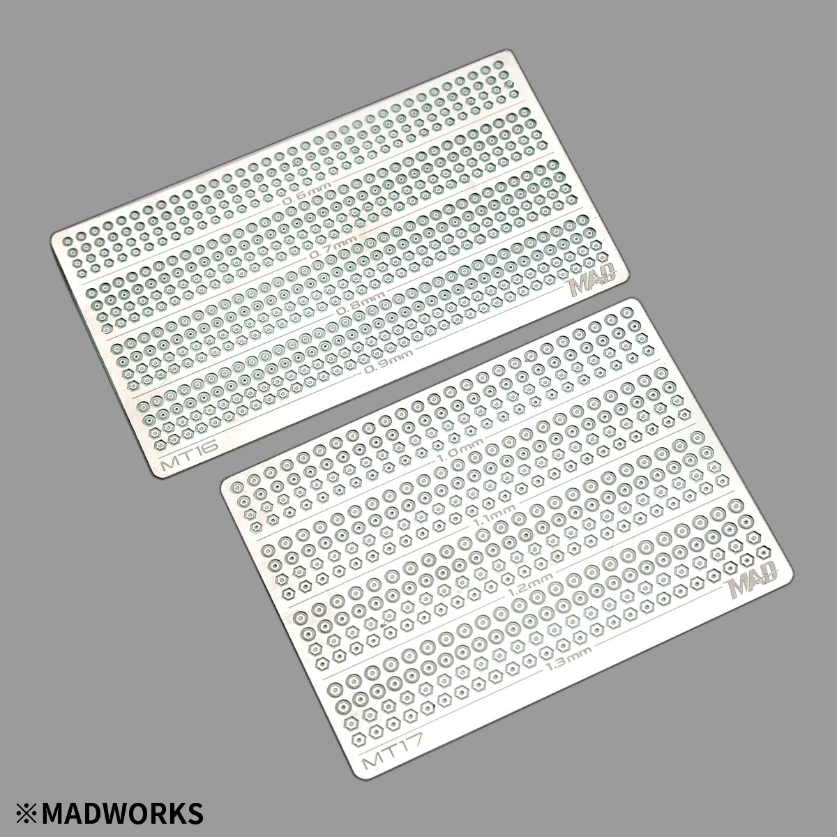 MADWORKS MT16 NUTS AND BOLTS PHOTO-ETCHED 0.6-0.9MM