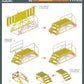 MADWORKS MT29 1/72 MAINTENANCE LADDERS 4