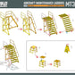 MADWORKS MT32 1/72 MAINTENANCE LADDERS 2