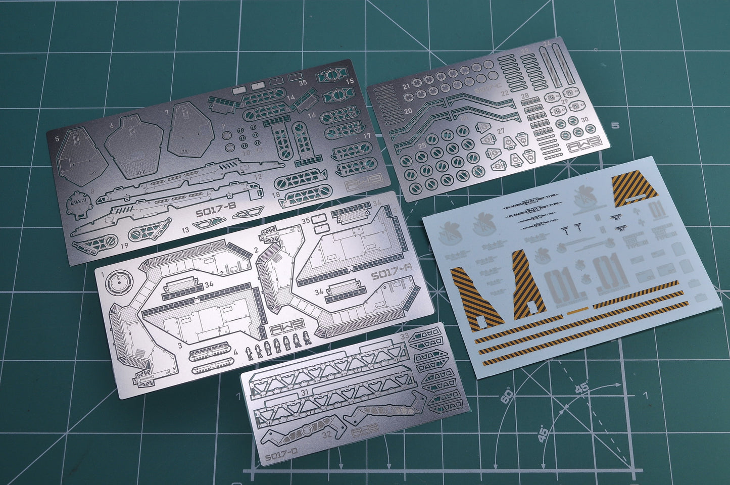 S017 RG EVA (Evangelion) Platform Photo-etched Parts