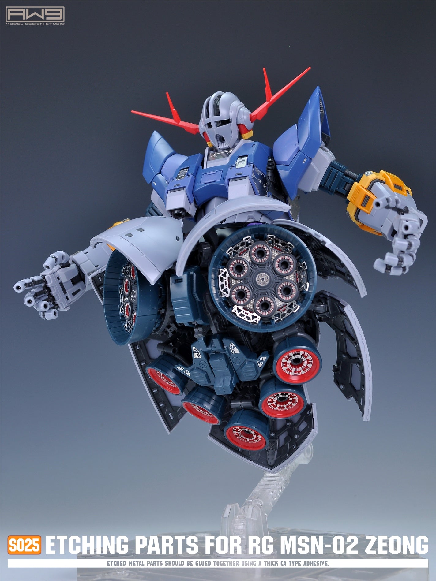 Madworks S025 Etching Parts for RG MSN-02 Zeong