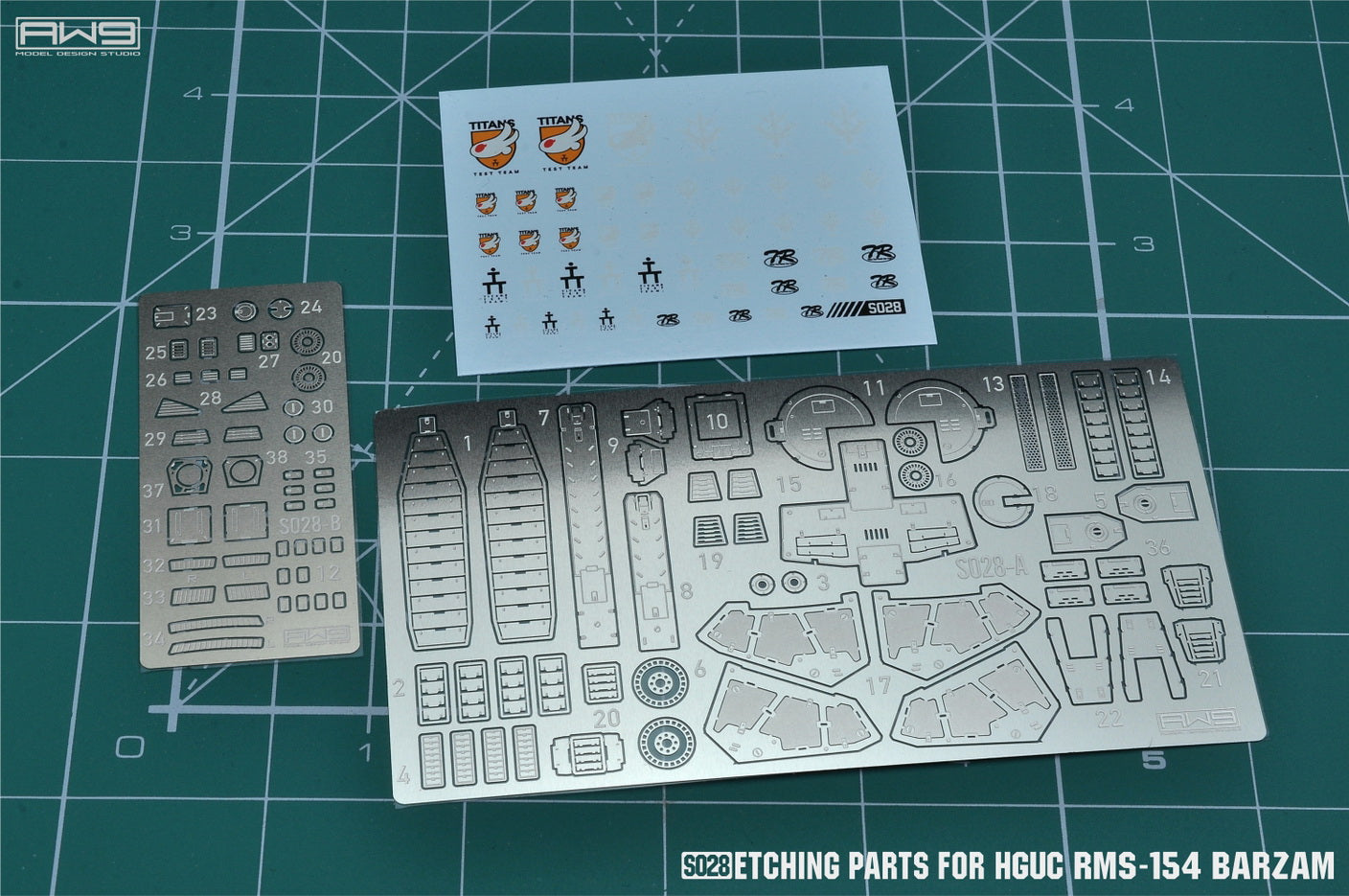 MADWORKS S028 ETCHING PARTS FOR HGUC RMS-154 BARZAM