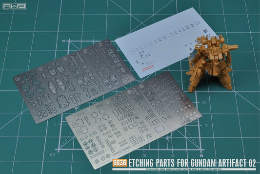 S036 ETCHING PARTS FOR GUNDAM ARTIFACT SERIES 02