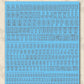 Madworks AW-065 Waterslide Decal: Letters Type 01 (Gray)