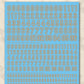 Madworks AW-069 Waterslide Decal: Numbers Type 01 (Orange)