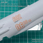 Madworks AW-069 Waterslide Decal: Numbers Type 01 (Orange)