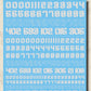 Madworks AW-081 Waterslide Decal: Numbers Type 02 (Orange)
