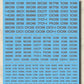 Madworks AW-082 Waterslide Decal: Numbers Type 03 (Gray)