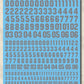 Madworks AW-103 Waterslide Decal: Numbers Type 04 (Gray)