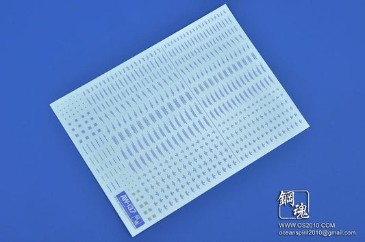 AW-137 Waterslide Decal Markings Type 00 (Blue)
